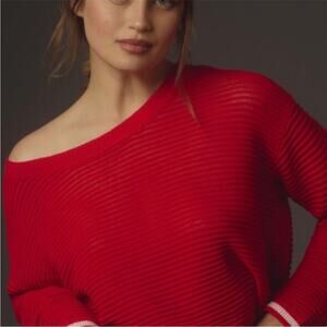 Daily Practice Anthropologie open back textured knit pullover sweater